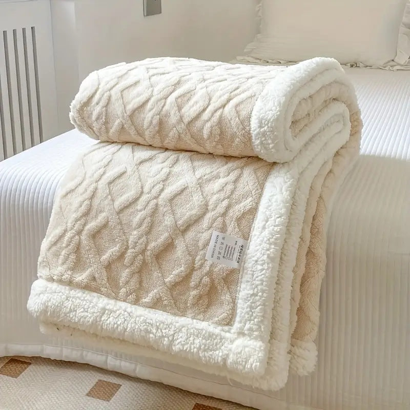 Snugora - Reversible Textured Throw Blanket