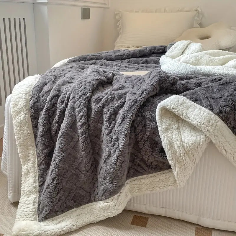 Snugora - Reversible Textured Throw Blanket