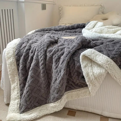 Snugora - Reversible Textured Throw Blanket