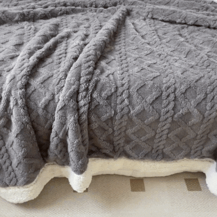 Snugora - Reversible Textured Throw Blanket