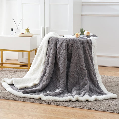 Snugora - Reversible Textured Throw Blanket