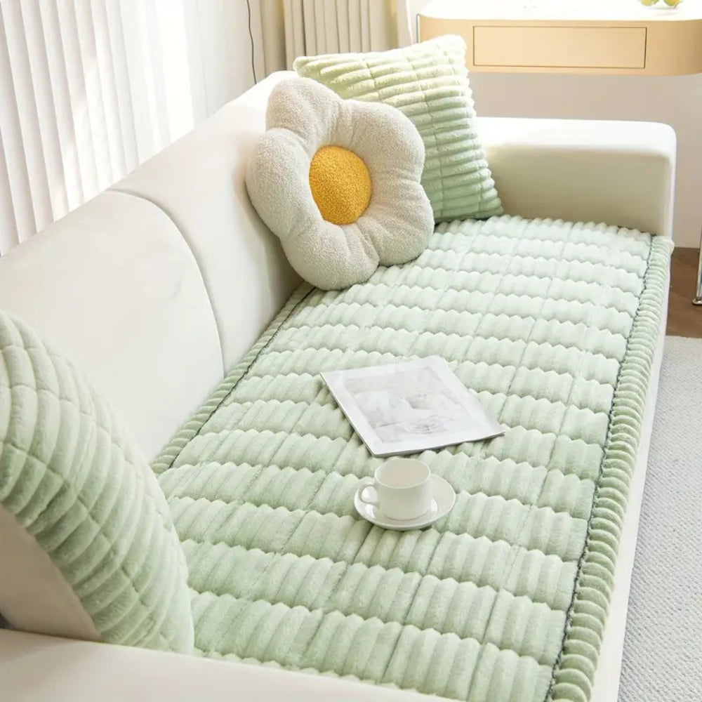 Sofara - Plush Quilted Sofa Pad Cover