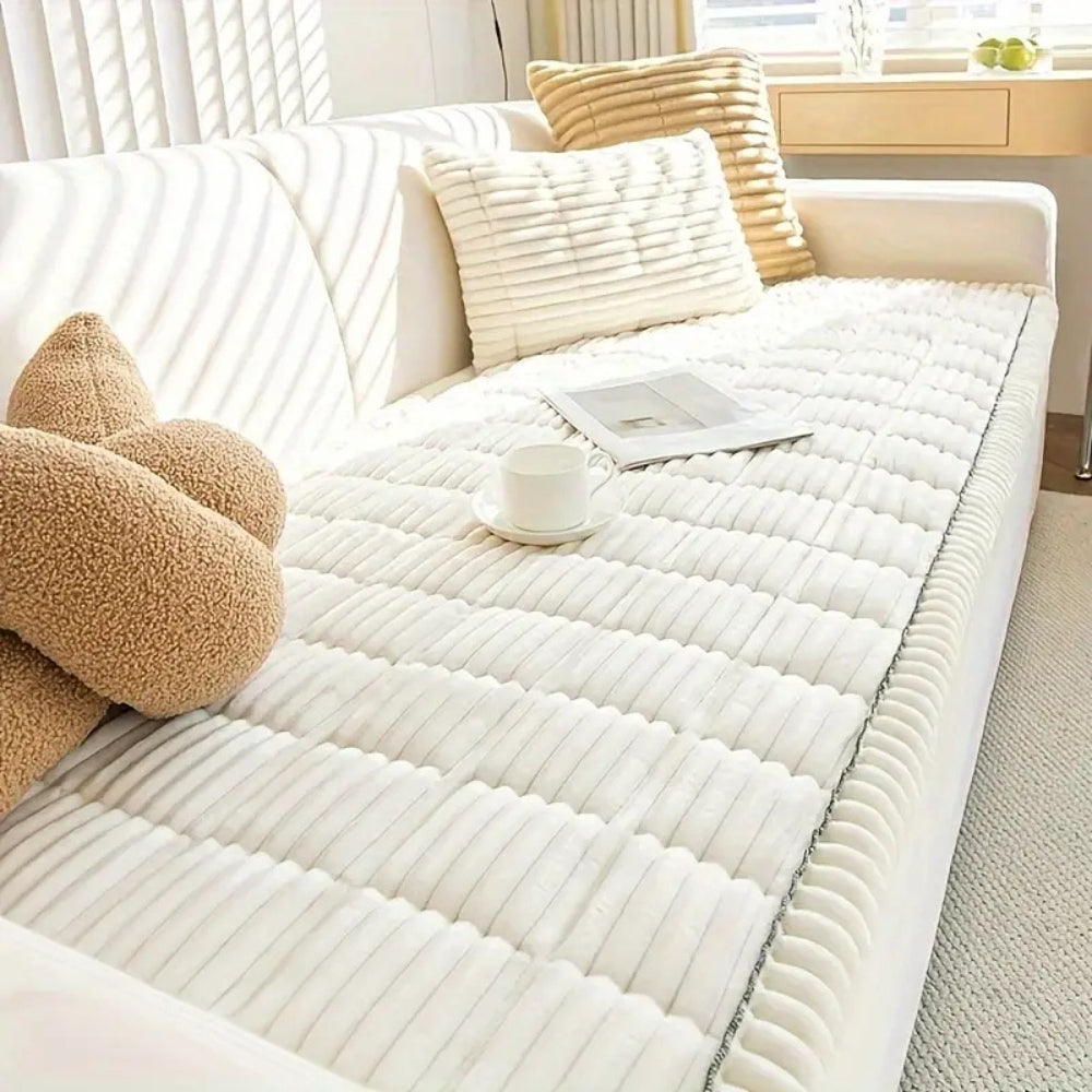 Sofara - Plush Quilted Sofa Pad Cover