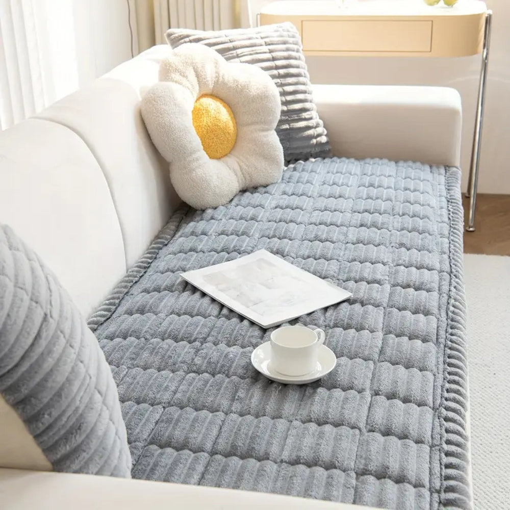 Sofara - Plush Quilted Sofa Pad Cover