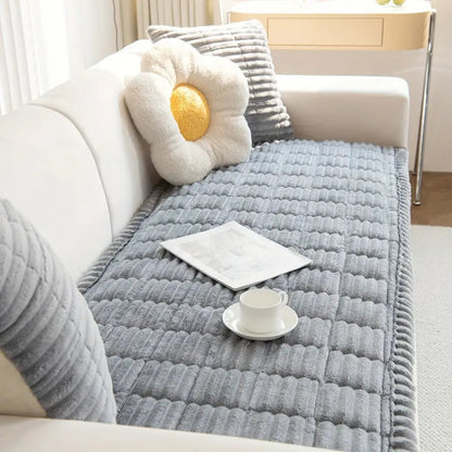 Sofara - Plush Quilted Sofa Pad Cover