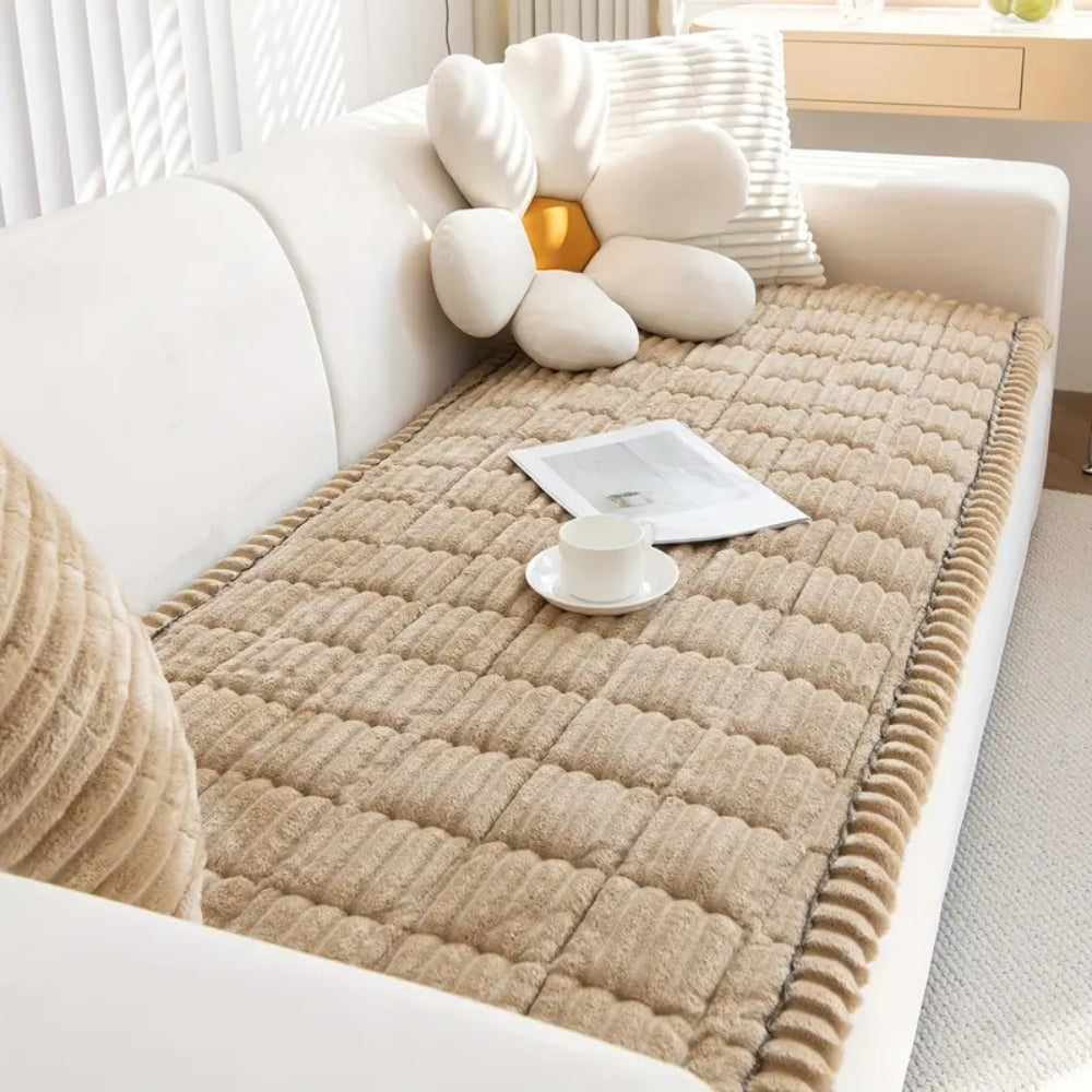 Sofara - Plush Quilted Sofa Pad Cover