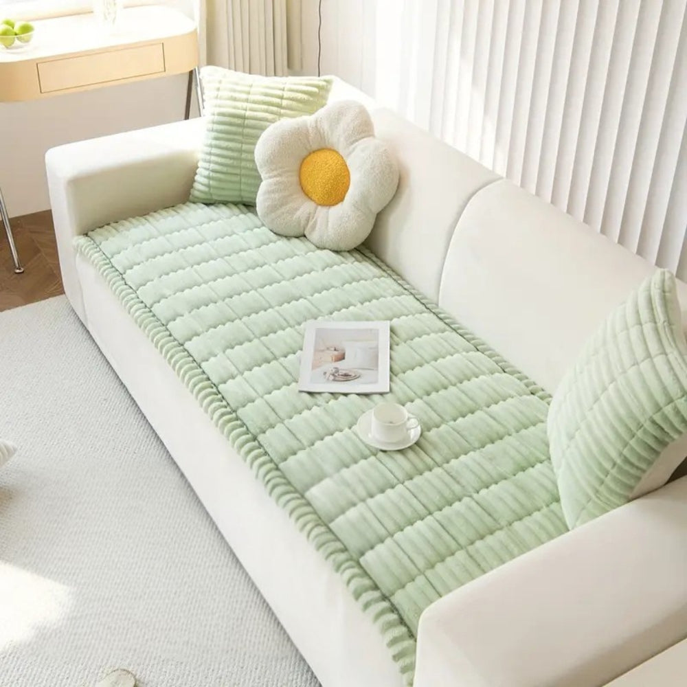 Sofara - Plush Quilted Sofa Pad Cover