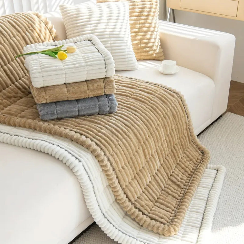 Sofara - Plush Quilted Sofa Pad Cover