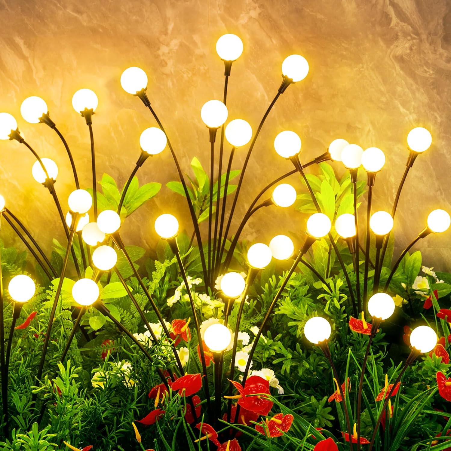 Solaire Firefly Lights | 32 LED Solar Garden Lights, Waterproof Design 0