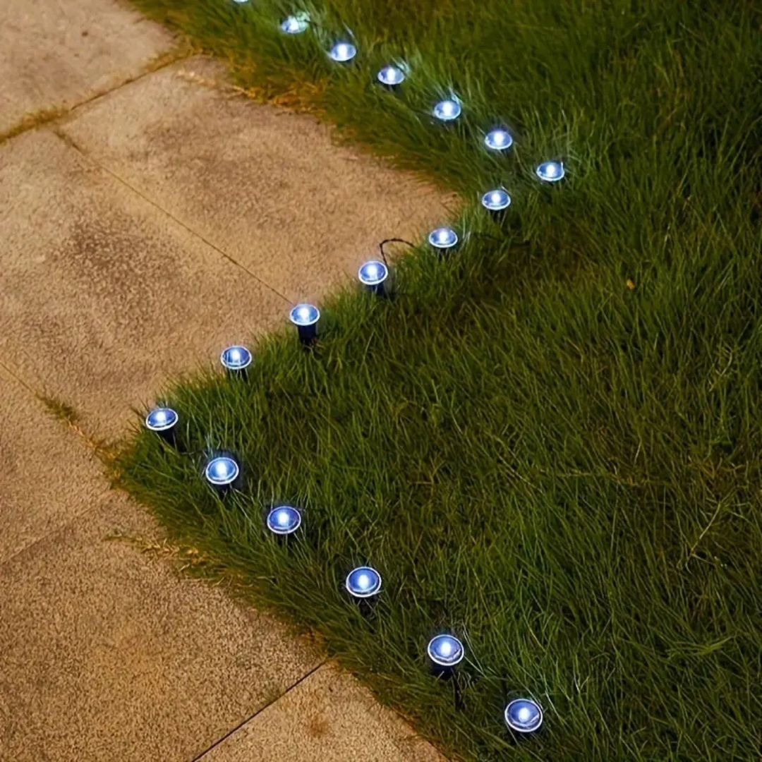 Solaire Garden Lights | Solar-Powered, Weatherproof 15-Pack Outdoor Lights 0