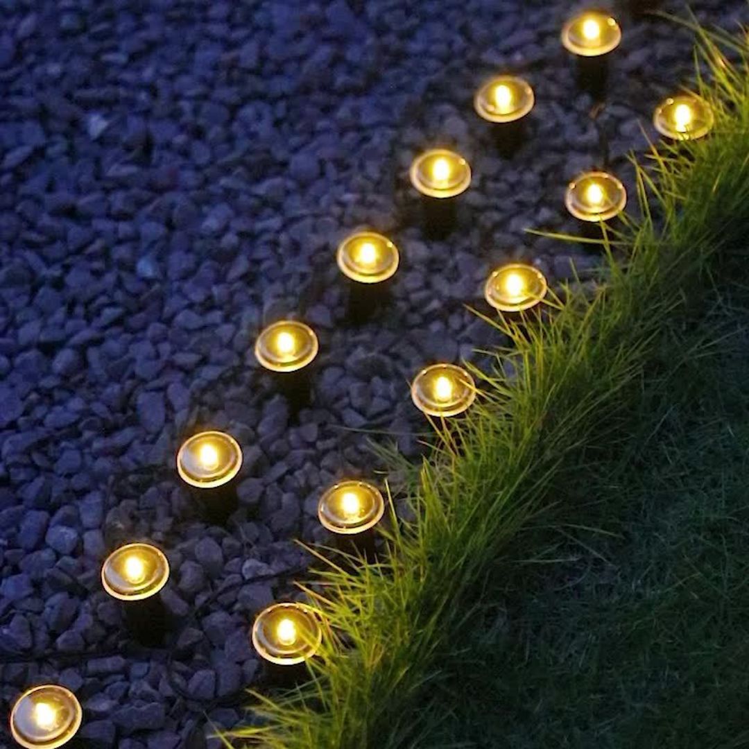 Solaire Garden Lights | Solar-Powered, Weatherproof 15-Pack Outdoor Lights 3