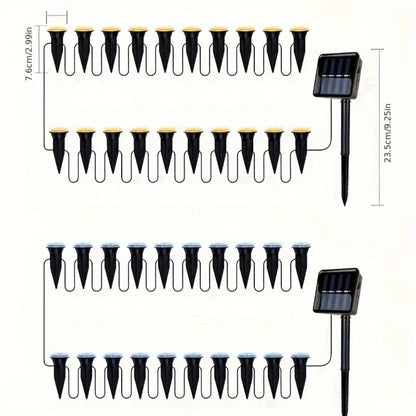 Solaire Garden Lights | Solar-Powered, Weatherproof 15-Pack Outdoor Lights 4