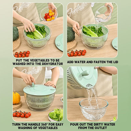Spinnova - Manual Rotary Big Salad Spinner