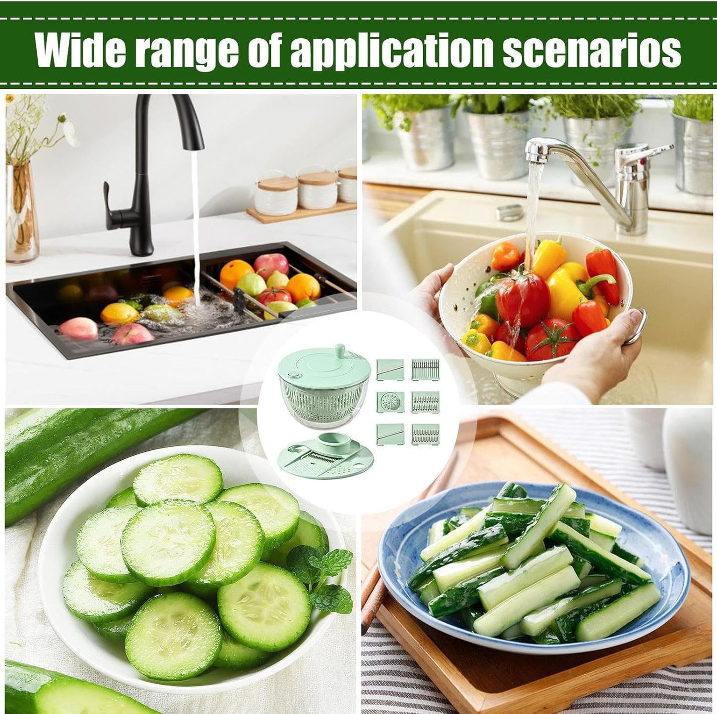 Spinnova - Manual Rotary Big Salad Spinner