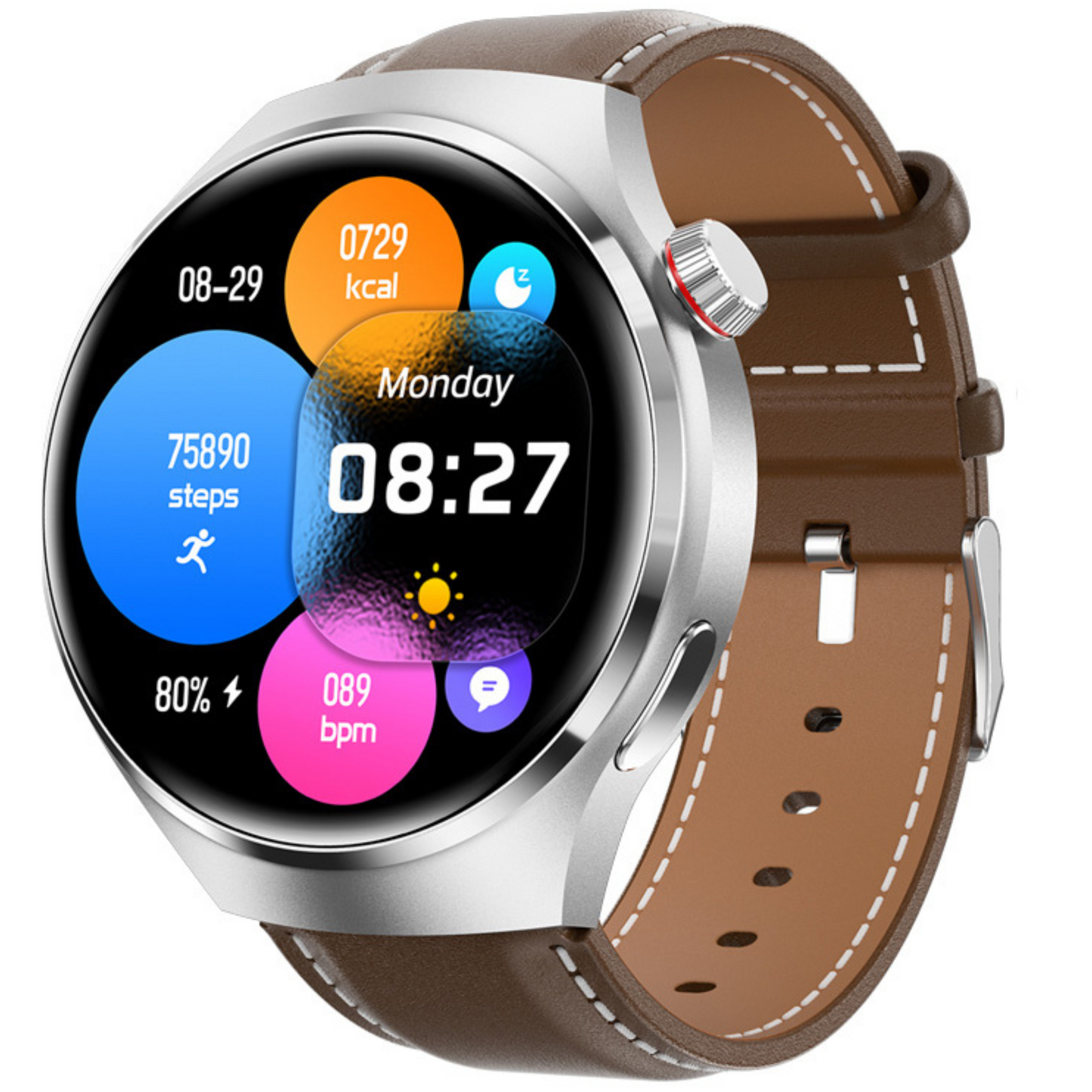 SyncPulse - Round Digital Smartwatch