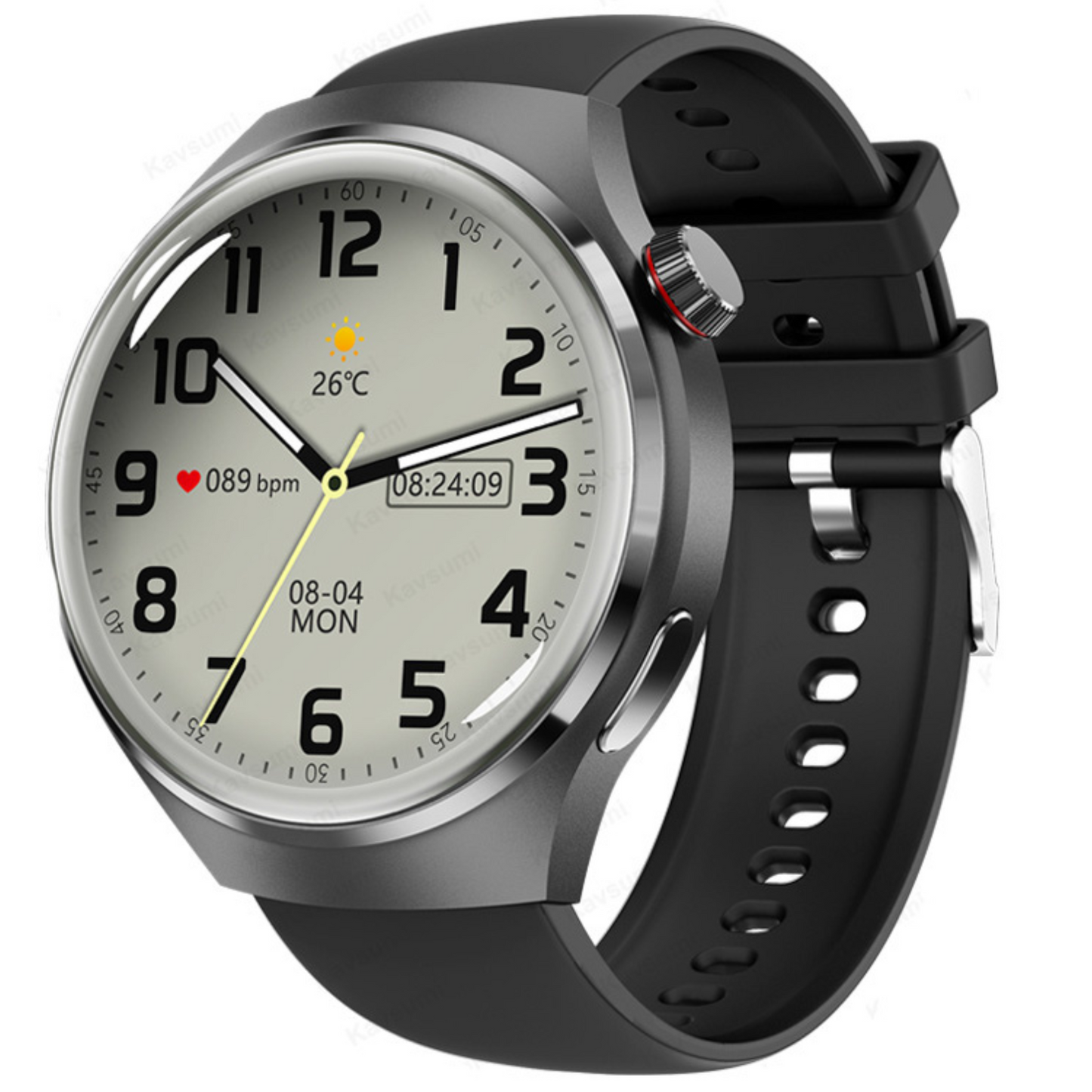 SyncPulse - Round Digital Smartwatch