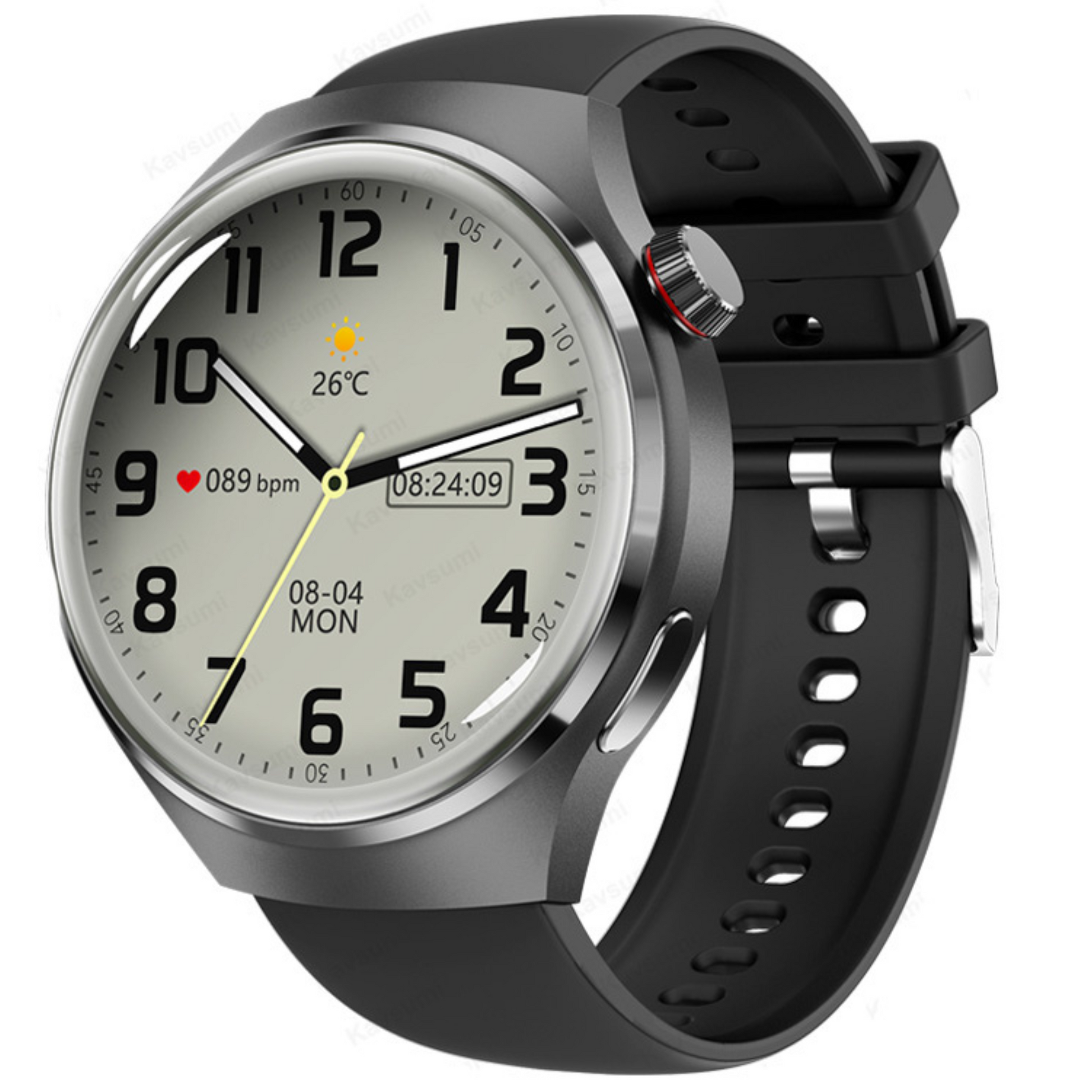 SyncPulse - Round Digital Smartwatch