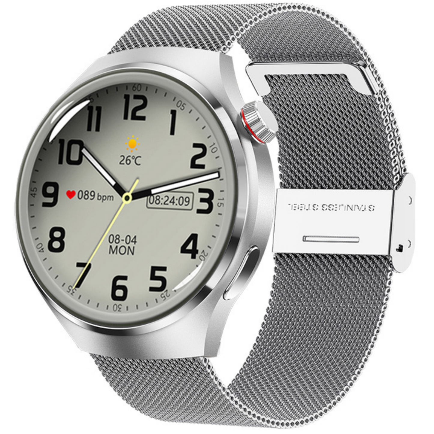SyncPulse - Round Digital Smartwatch