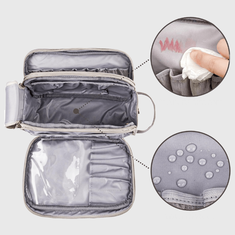 Tavira Makeup Bag | Water-Repellent Nylon Organizer for Travel 3