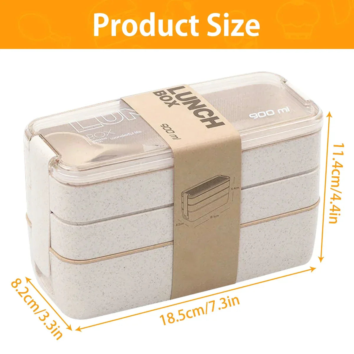 TierMeal - Reusable Three-Tier Bento Lunch Box