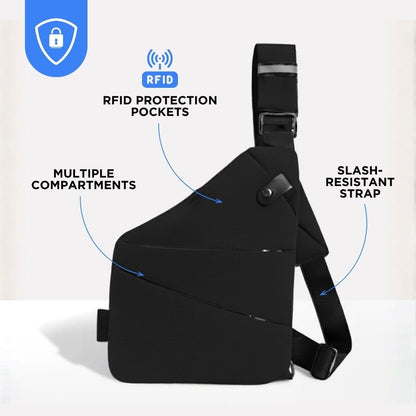 TrekGuard Shoulder Bag | RFID Protection, Water-Repellent, Cut-Resistant Strap 4
