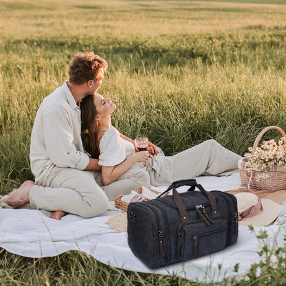 TrekMate Duffle Bag | Expandable High-Density Canvas, 40L to 50L, Perfect Gym Bag for Men 1