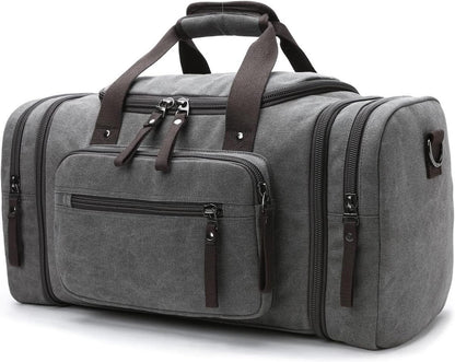 TrekMate Duffle Bag | Expandable High-Density Canvas, 40L to 50L, Perfect Gym Bag for Men 4