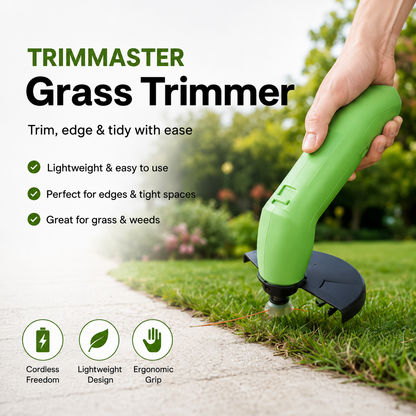 TrimMaster Lawn Trimmer | Cordless, Lightweight, Battery Powered Weed Eater 1