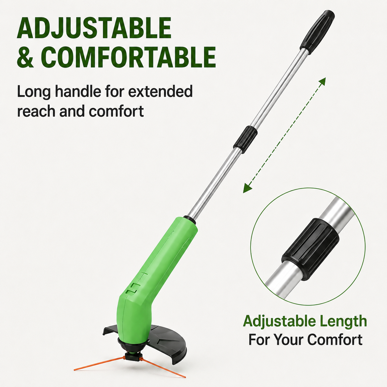 TrimMaster Lawn Trimmer | Cordless, Lightweight, Battery Powered Weed Eater 4