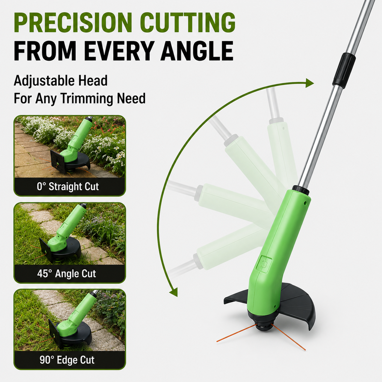 TrimMaster Lawn Trimmer | Cordless, Lightweight, Battery Powered Weed Eater 7