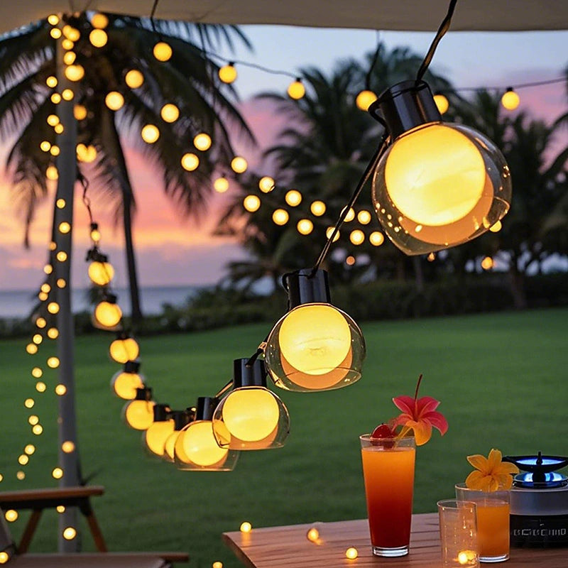 Twiluma Solar String Lights | Dual Charging, 8 Lighting Modes, Waterproof 2