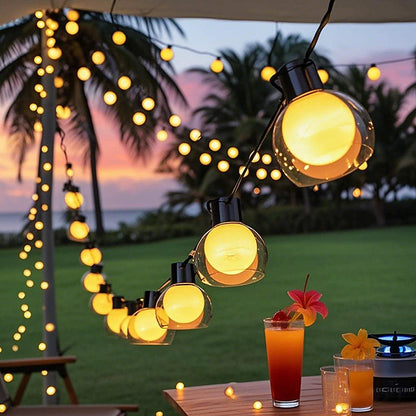 Twiluma Solar String Lights | Dual Charging, 8 Lighting Modes, Waterproof 2