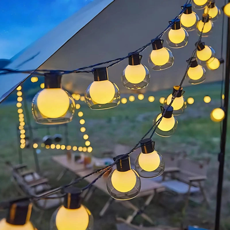 Twiluma Solar String Lights | Dual Charging, 8 Lighting Modes, Waterproof 6