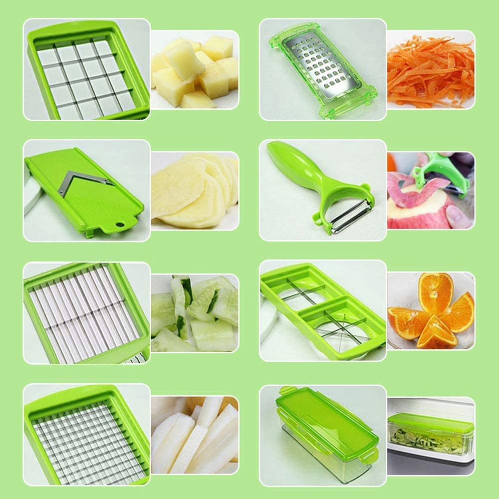Veggify - 12-In-1 Interchangeable Blade Vegetable Slicer