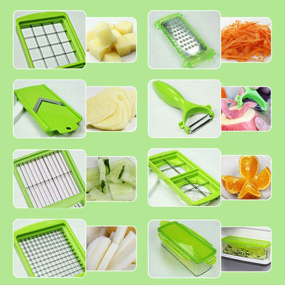 Veggify - 12-In-1 Interchangeable Blade Vegetable Slicer