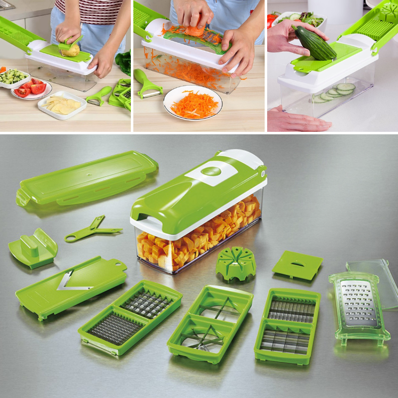 Veggify - 12-In-1 Interchangeable Blade Vegetable Slicer