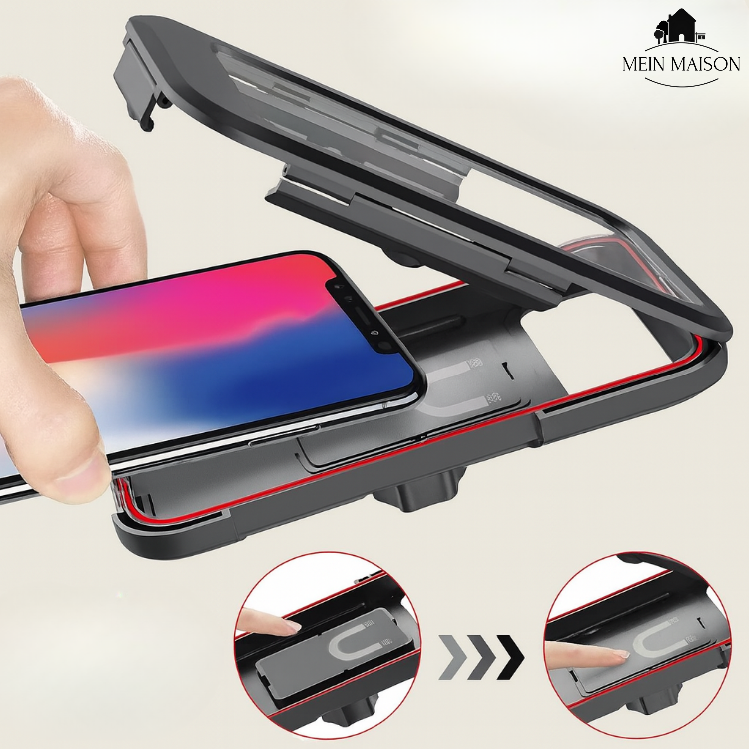 Velogrip - Enclosed Handlebar Phone Mount For Bike