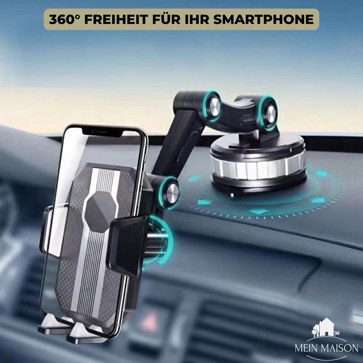 Vexam - Multi-Jointed Dashboard Car Phone Mount
