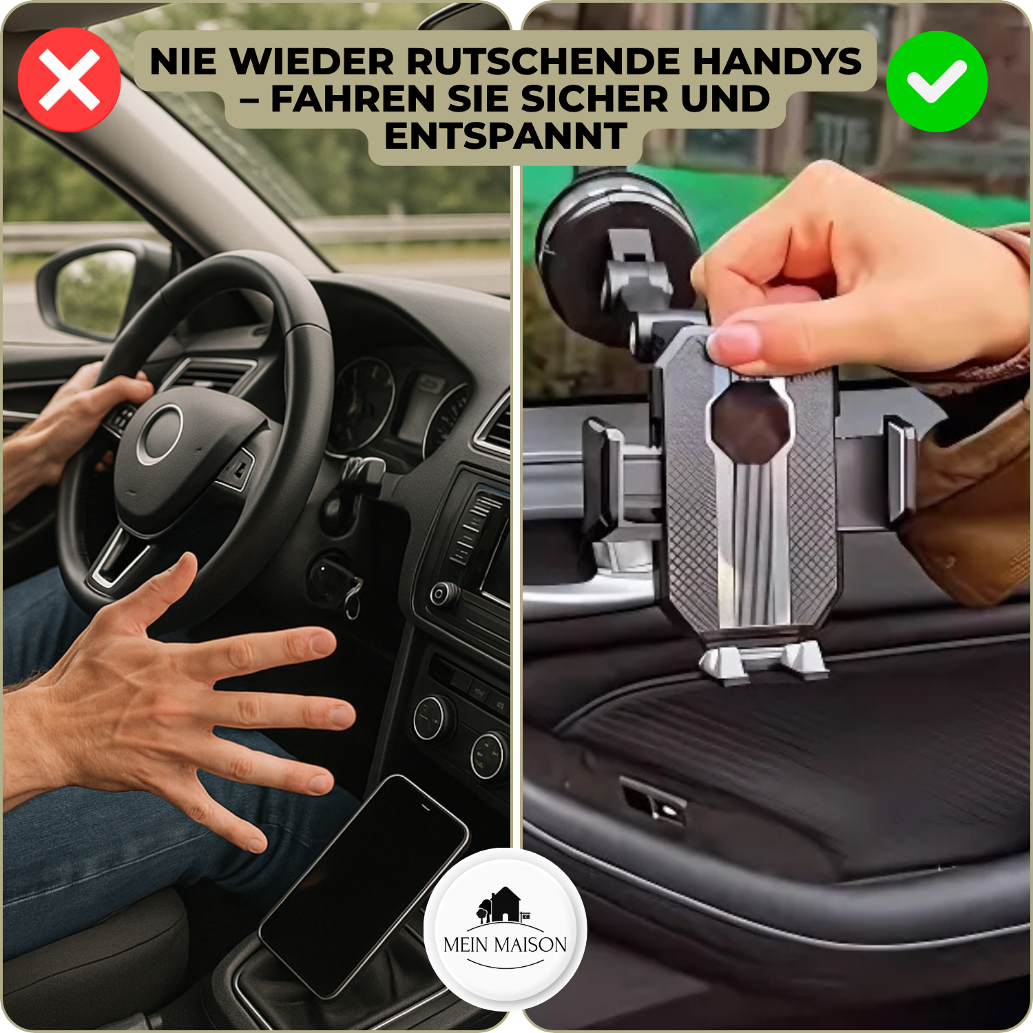 Vexam - Multi-Jointed Dashboard Car Phone Mount
