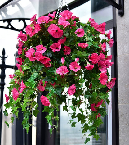 ViraVine - Artificial Hanging Plant With Pink Flowers