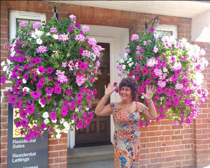 ViraVine - Artificial Hanging Plant With Pink Flowers