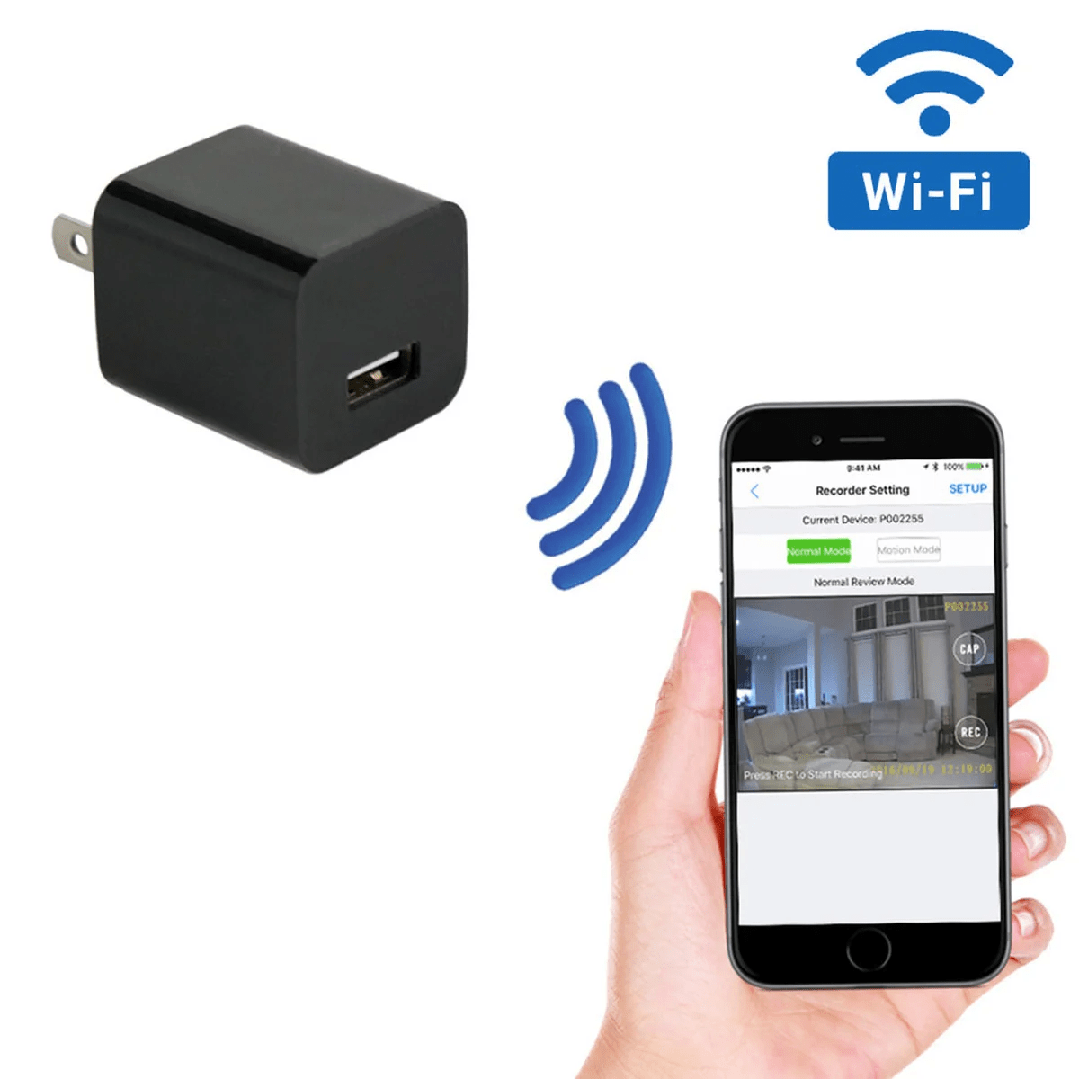 Visiplug - 1080p HD Outlet Hidden Camera