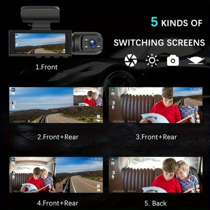 Visiq - 1080p Dual Lens Car Dash Cam