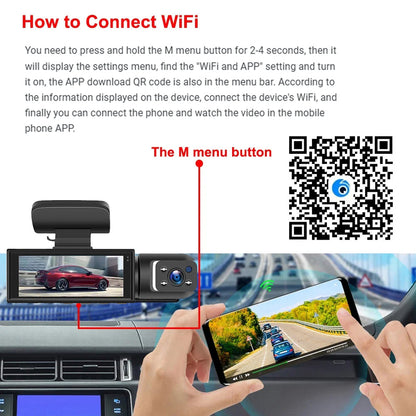 Visiq - 1080p Dual Lens Car Dash Cam