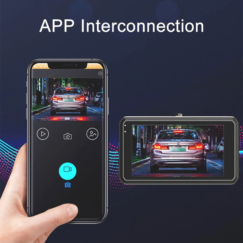 Visiq - 1080p Dual Lens Car Dash Cam