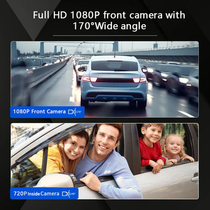 Visiq - 1080p Dual Lens Car Dash Cam