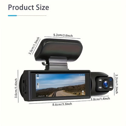 Visiq - 1080p Dual Lens Car Dash Cam