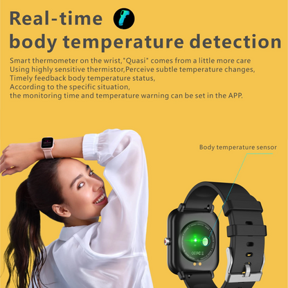Vitasense - Health Monitoring Digital Touchscreen Smartwatch