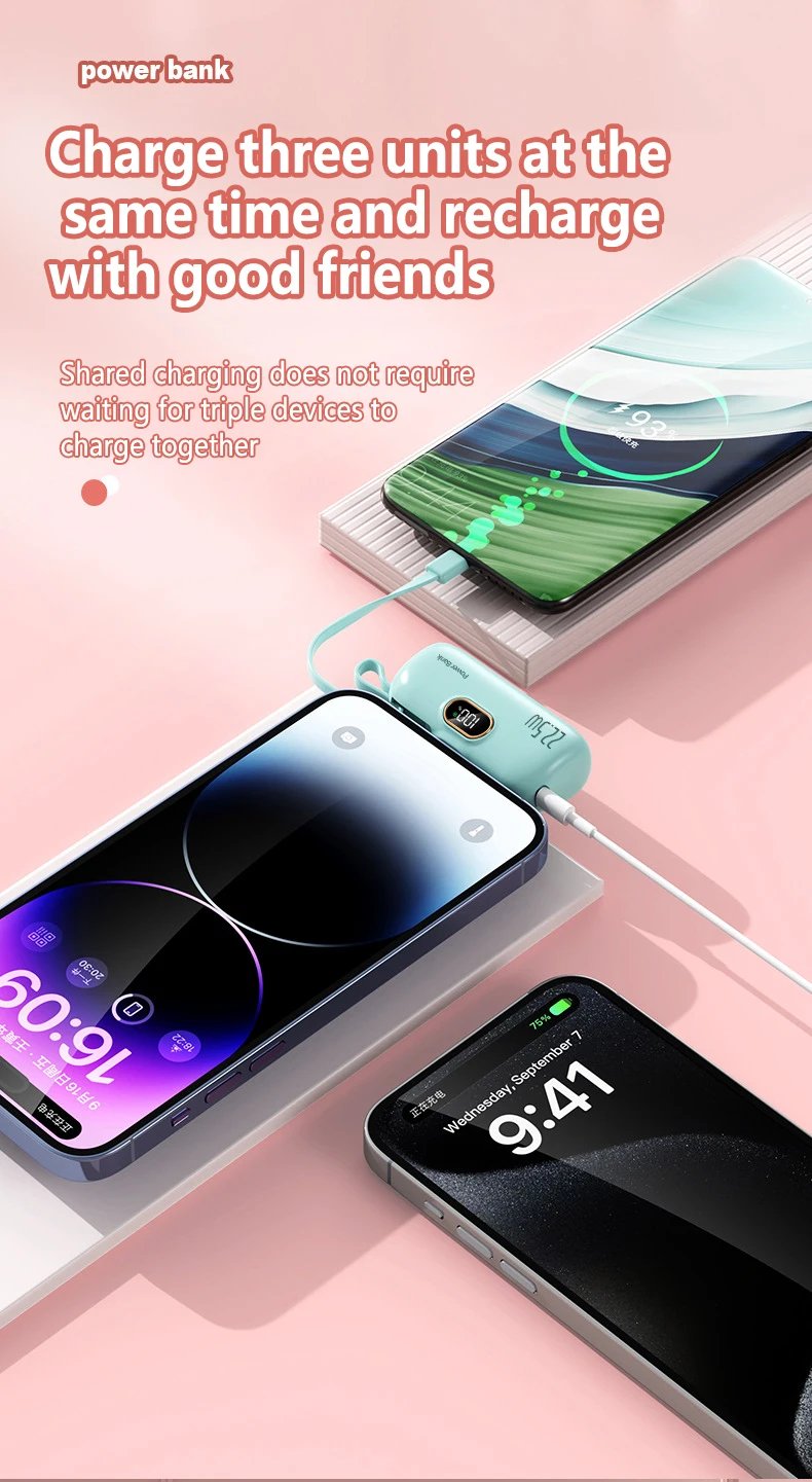 Voltxa - Compact 5000 mAh Power Bank Charger