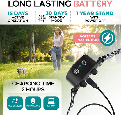 Zenvira - Vibrating Small Dog Bark Collar